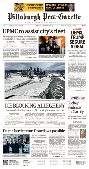 Cover of Pittsburgh Post-Gazette