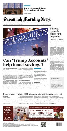 Cover of Savannah Morning News