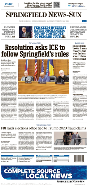 Cover of Springfield News-Sun