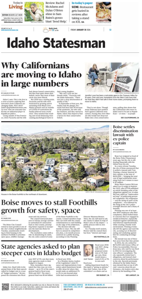 Cover of The Idaho Statesman