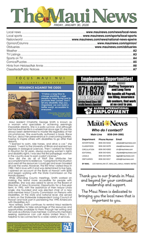 Cover of The Maui News