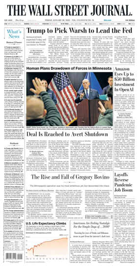 Cover of The Wall Street Journal