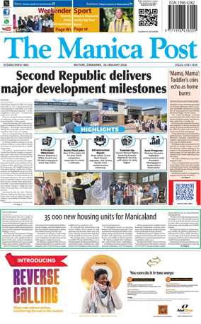Cover of The Manica Post