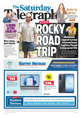 Cover of The Daily Telegraph (Sydney)
