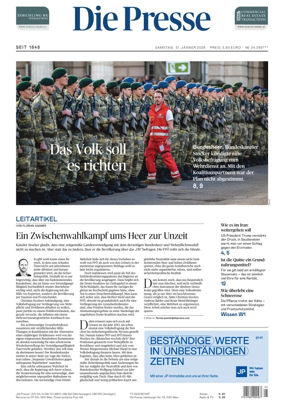 Cover of Die Presse