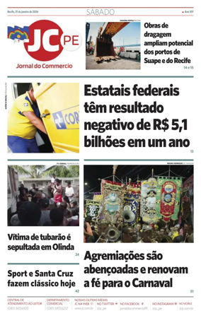 Cover of Jornal do Commercio