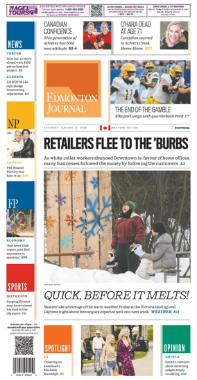 Cover of Edmonton Journal