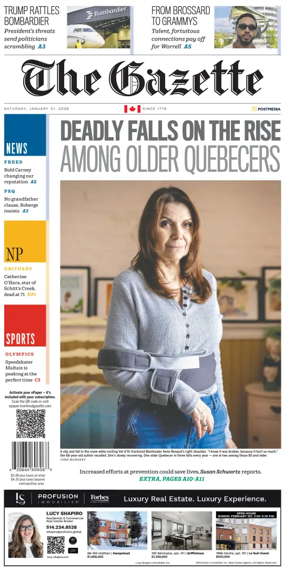 Cover of Montreal Gazette
