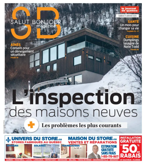 Cover of Le Journal de Quebec - Salut Bonjour Magazine