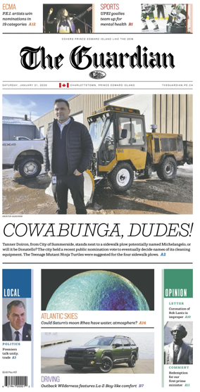 Cover of The Guardian (Charlottetown)