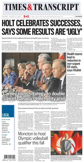 Cover of Times & Transcript