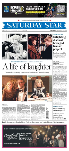 Cover of Toronto Star