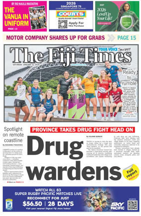 Cover of The Fiji Times