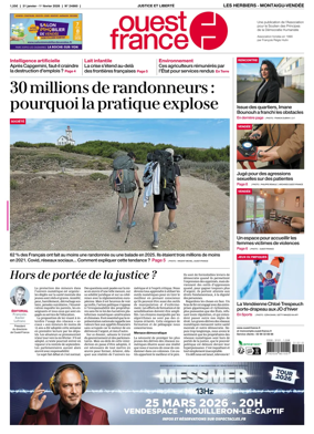 Cover of Ouest France (Les Herbiers / Montaigu)
