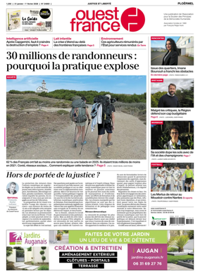 Cover of Ouest France (Ploermel)