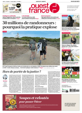 Cover of Ouest France (Pornic / Pays de Retz)