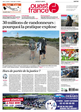 Cover of Ouest France (Sarthe)