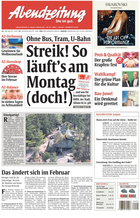 Cover of Abendzeitung Munchen