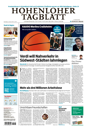 Cover of Hohenloher Tagblatt