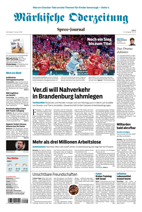 Cover of Markische Oderzeitung Spree-Journal