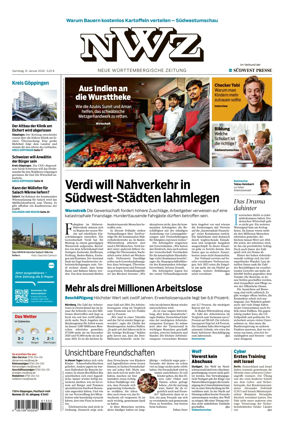 Cover of NWZ – Neue Wurttembergische Zeitung