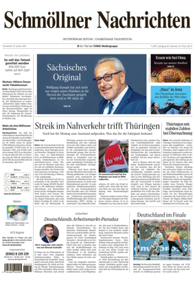 Cover of Ostthuringer Zeitung (Schmolln)