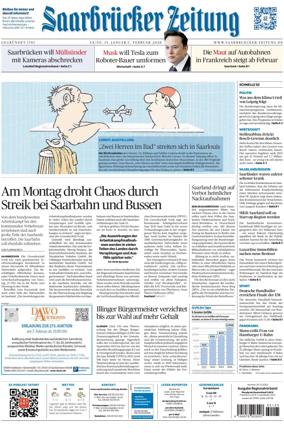 Cover of Saarbruecker Zeitung