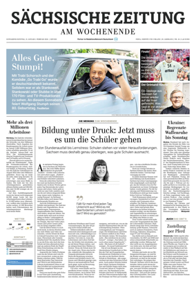 Cover of Sachsische Zeitung (Pirna Sebnitz)