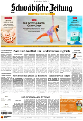 Cover of Schwabische Zeitung (Bad Saulgau)