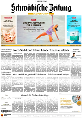 Cover of Schwabische Zeitung (Laupheim)