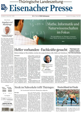 Cover of Thuringische Landeszeitung (Eisenach)