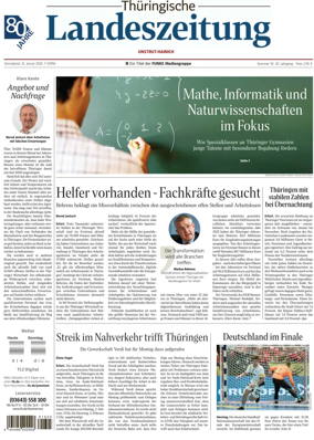Cover of Thuringische Landeszeitung (Unstrut-Hainich-Kreis)
