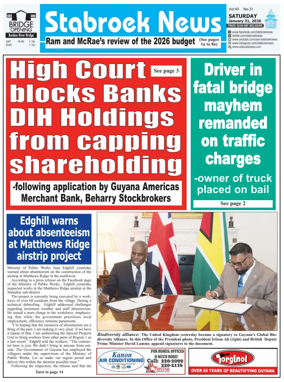 Cover of Stabroek News