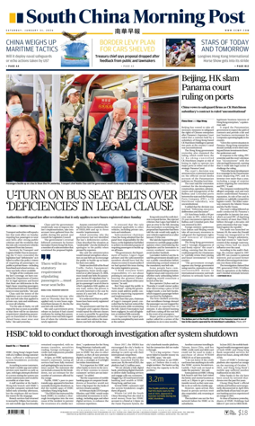 Cover of South China Morning Post