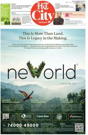 Cover of Hindustan Times (Lucknow) - Live