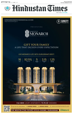 Cover of Hindustan Times ST (Jaipur)