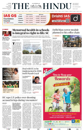 Cover of The Hindu (Kolkata)