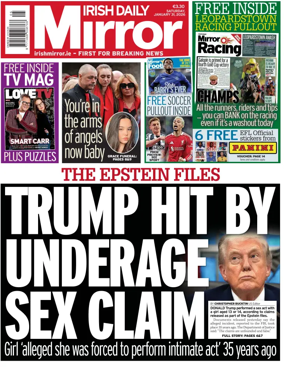 Cover of Irish Daily Mirror