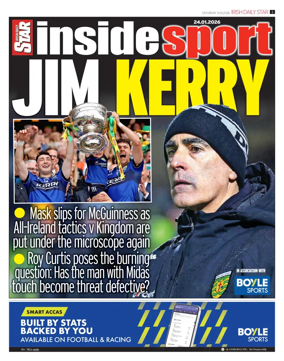 Cover of Irish Daily Star - Inside Sport