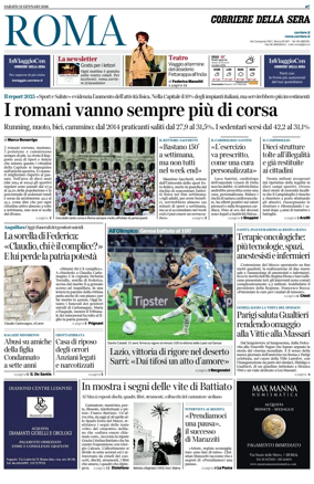 Cover of Corriere della Sera (Roma)