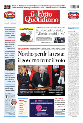 Cover of Il Fatto Quotidiano