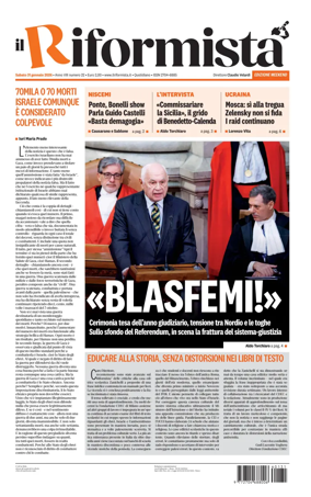 Cover of Il Riformista (Italy)