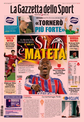 Cover of La Gazzetta dello Sport - Napoli