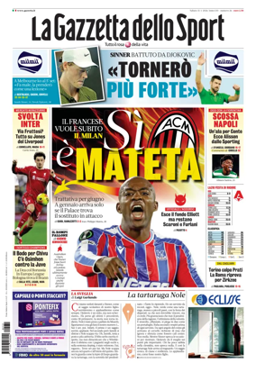 Cover of La Gazzetta dello Sport - Roma