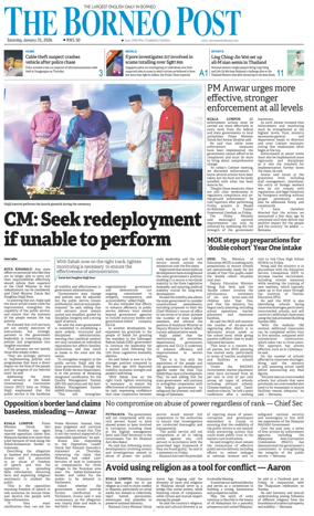 Cover of The Borneo Post (Sabah)