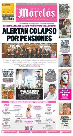 Cover of Diario de Morelos