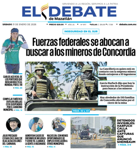 Cover of El Debate de Mazatlan