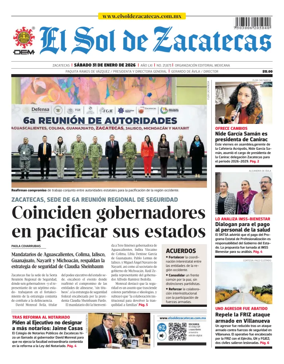 Cover of El Sol de Zacatecas