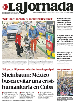 Cover of La Jornada