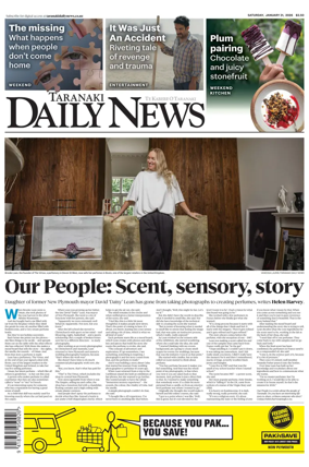 Cover of Taranaki Daily News